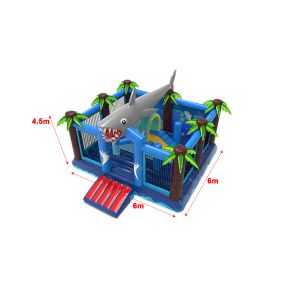 Inflatable Shark Attack Bounce House Kids Bouncy Jumping Castle