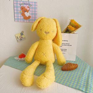 Fluffy Cartoon Bunny Stuffed Animal 30cm With PP Cotton Filling