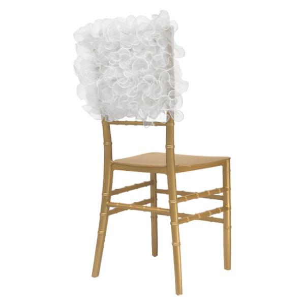 Elegant wedding chairs in gold finish