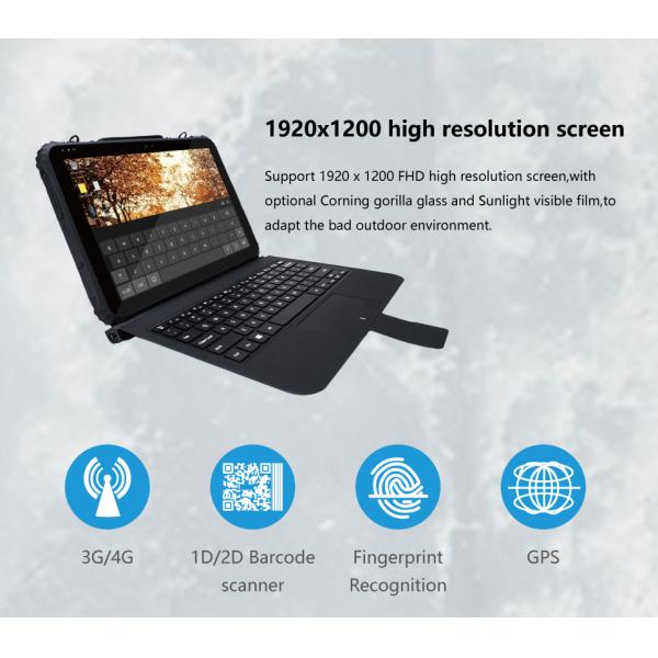 RJ45 Windows 10 Rugged Tablet 6300mAh Battery , 8GB RAM Tablet Windows 10 4G LTE