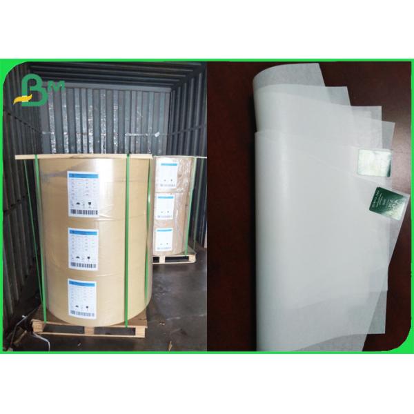Buy 35gsm Machine Glazed White Butcher Wrapping Paper FDA Large Rolls at wholesale prices