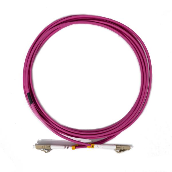 Buy Multimode Duplex LC UPC To LC UPC OM4 Optic Fiber Patch Cord 3.0mm at wholesale prices