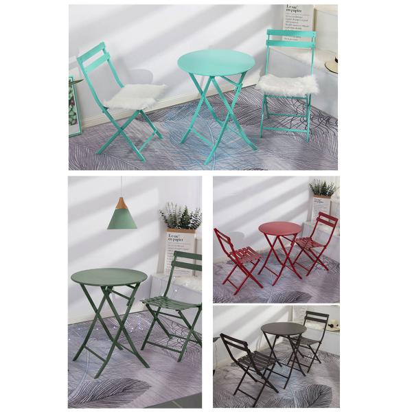 Traditional Charm Contemporary Function Folding Table and Chair Set for Courtyard