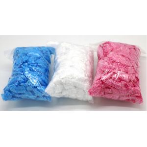 Colorful Disposable Head Cap Transparent Customized PE Cap With Elastic CE ISO