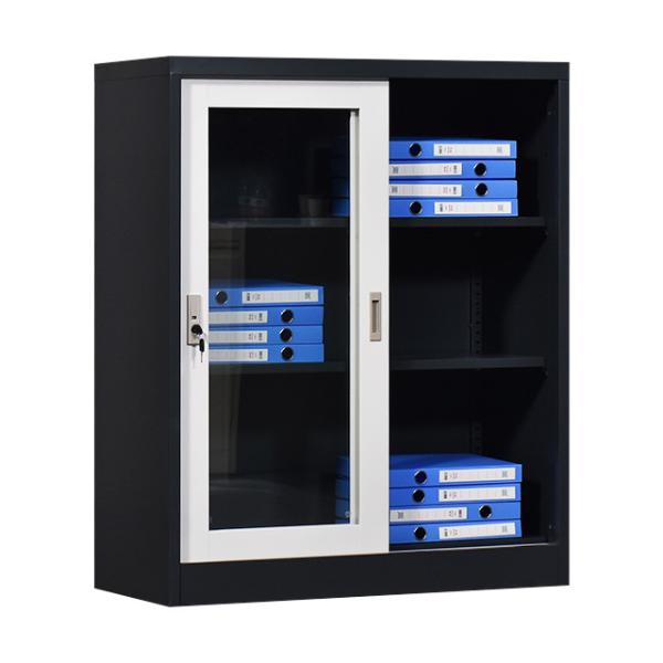 Buy Lockable Office Metal Cupboard Half Height Folding Steel File Cabinet at wholesale prices