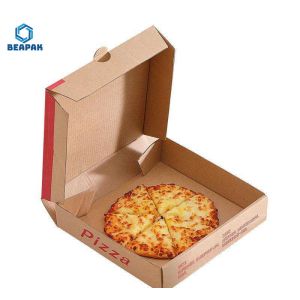 Flat Carton Pizza Folding Custom Food Packaging Boxes