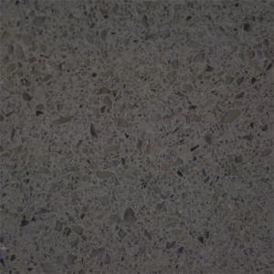 China Hard Wearing Custom Sized Dark Grey Glass Quartz for Home Decorative Countertops/Wall and Floor Tiles on sale