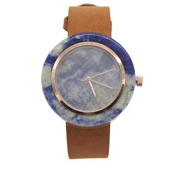Buy Marble Face Womens Watch With Leather Strap As Beautiful Gift at wholesale prices