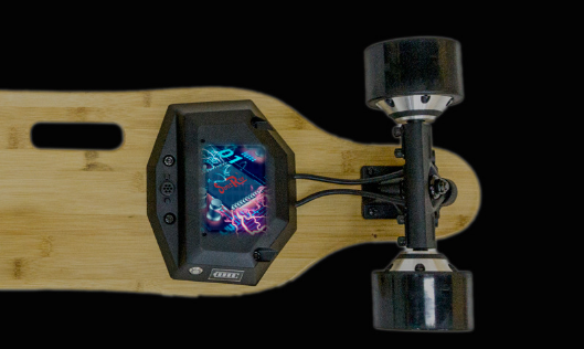 High Power Waterproof Electric Longboard 600W*2 Motor 90*51 MM PU Wheel