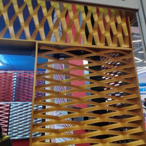 Customized Powder Coating Aluminum Expanded Metal Mesh Ceiling Wall Facaded