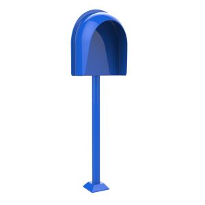Column Mouting Acoustic Phone Booth Impact Resistant Acoustic Telephone Hood