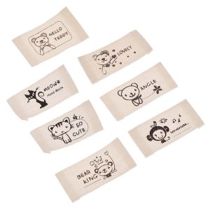 High Quality Custom Logo Clothing Woven Label Garment Size Label Clothing