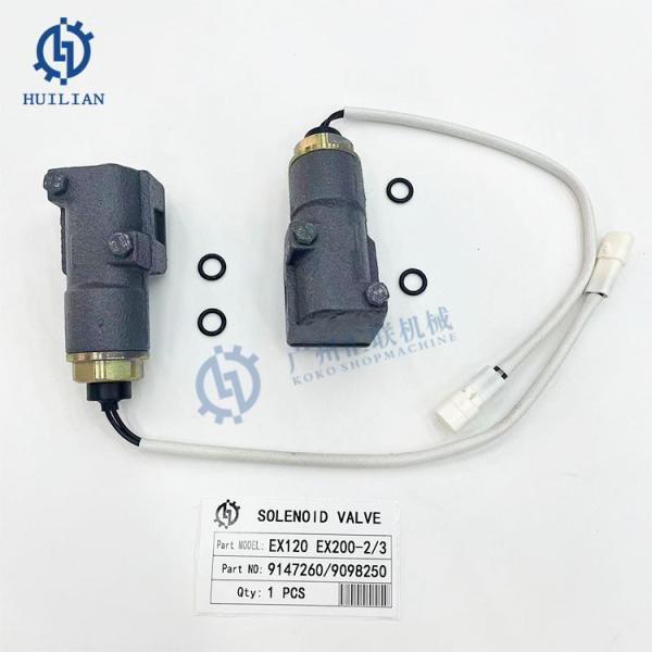 Buy Hitachi EX120 EX200-2 EX200-3 Solenoid valve for Machinery Excavator Hydraulic Pump Spare Parts High Speed Solenoid at wholesale prices