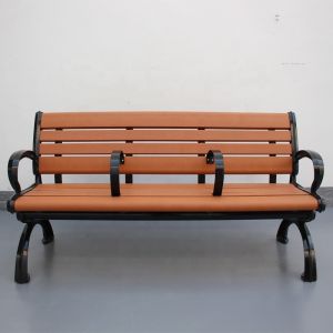 Leisure Plastic Wood Bench , Recycled Garden Bench With Two Dividers