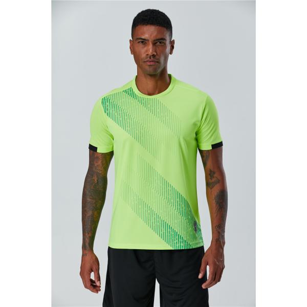 Custom printed football Short Sleeve Jersey manufacturer direct supply training match football jersey soccer jersey goalkeeper