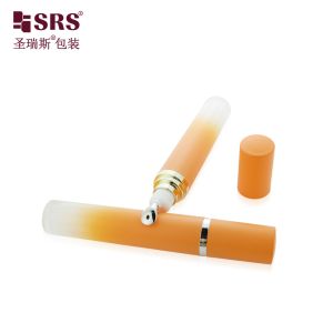 LR001 15ML 20ML Luxury Acrylic Bottle With Metal Applicator Zinc Alloy Material