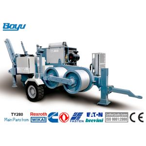 28 Ton Hydraulic Tension Stringing Equipment With High Power 280kN