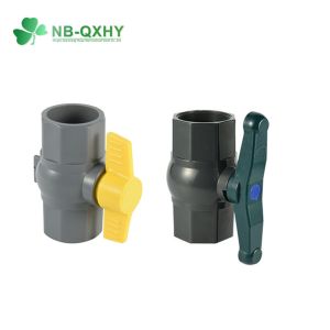 Plastic Water Butterfly Handle PVC Octagonal Female/Male Ball Valve for Water