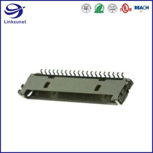 DF19 1row Friction Lock 1.0mm Connector For Digital Cameras Wire Harness