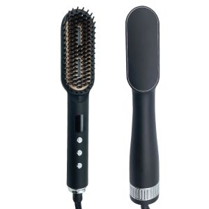 OEM Infrared 120 - 240V Dual Voltage Hair Straightener Brush For Women
