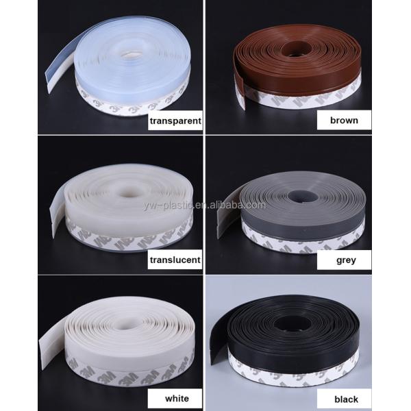 2.8cm/3.5cm Height Door Draft Stopper in Black for Under Door Seal Recommended