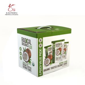 Quality Custom Carrying Corrugated Cardboard Shipping Boxes For Food &amp; Beverage Packaging for sale