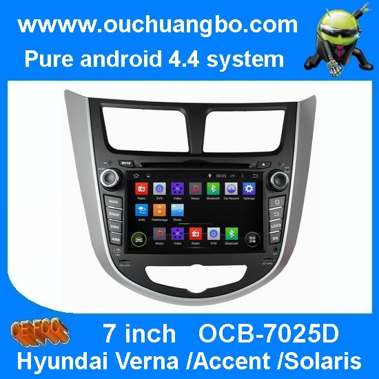 Ouchuangbo Auto Multimedia GPS Navigation Hyundai Verna /Accent /Solaris Android