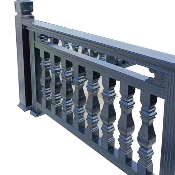 Eco Friendly Powdercoated Cast Wrought Iron Guardrail Garden Fences Rod Outdoor