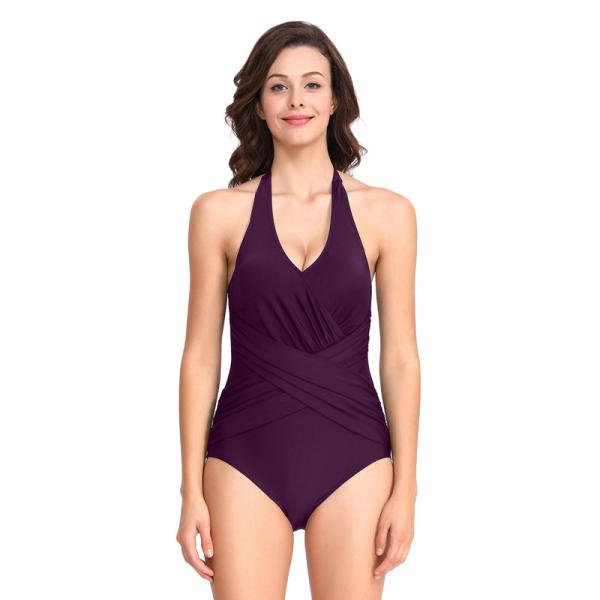 Buy Durable Open Back Conservative One Piece Swimsuit To Hide Belly at wholesale prices