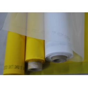 100% Polyester 72T White Silk Screen Printing Mesh For Textile , Heat Resistance