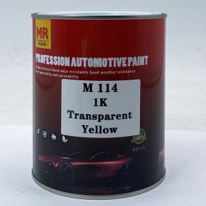 M114 Transparent Yellow 1K Car Paint Custom Automotive Paint Chemical Resistance