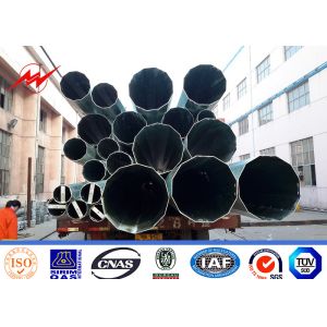 OEM Round Steel Utility Pole 15m 20kn Steel Transmission Poles