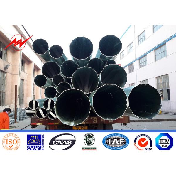 Buy 60FT Gr65 Material 6mm Electric Power Pole with climbing Rungs at wholesale prices