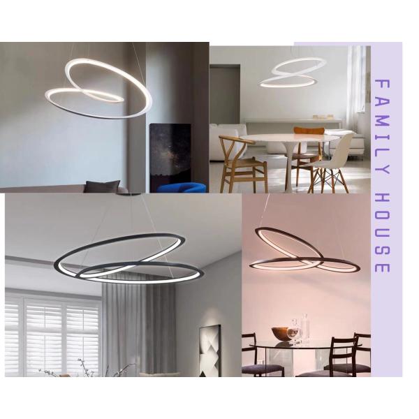 Metal Aluminum Interior Decoration Chandelier Lighting Fixtures large led pendant lights