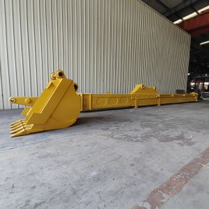 SY215 Excavator Hydraulic Cylinder Telescopic Arm With 0.4 Cbm Digging Bucket