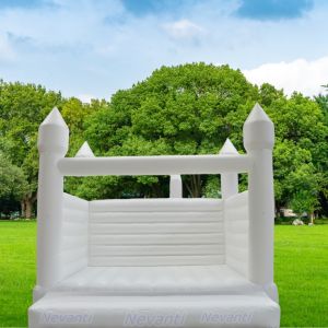 Commercial White Bounce House Water Slide Inflatable Bouncer with Customized