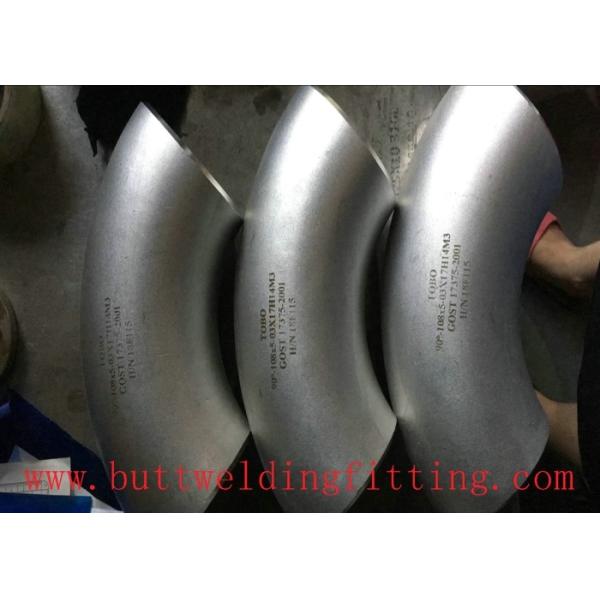 Black Color Stainless Steel Tube Elbows 1/2 - 24 Inch Pipe Fittings SCH10 - SCH160