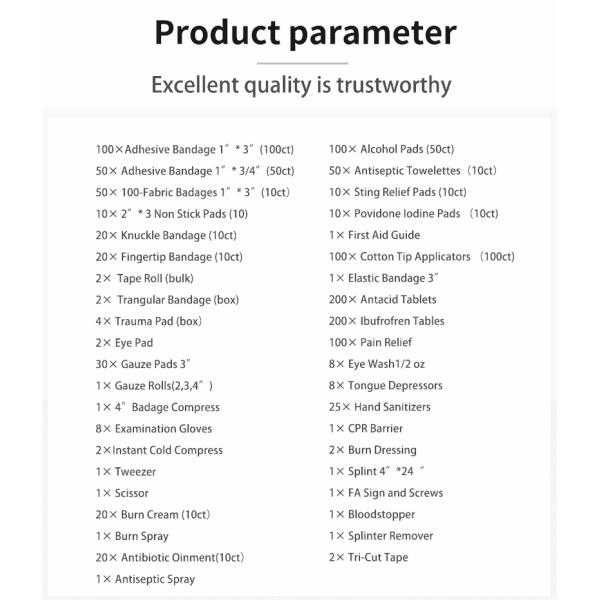 Tour Casual Home Empty First Aid Cabinet Barbecue 3 Shelf First Aid Cabinet ODM