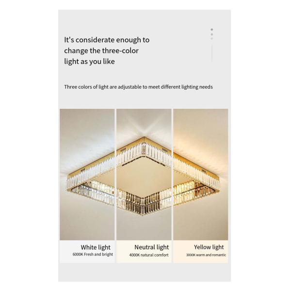 JYLIGHTING K9 Crystal Modern Luxurious High Ceiling Bedroom French Ceiling Light Minimalist Linear Led Ceiling Light