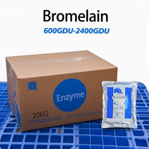 pure bromelain 2400GDU Protease manufacturers fully soluble in water customized food grade&pharmaceutical grade