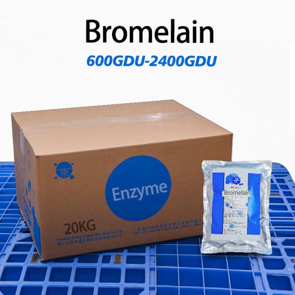 pure bromelain 2400GDU Protease manufacturers fully soluble in water customized