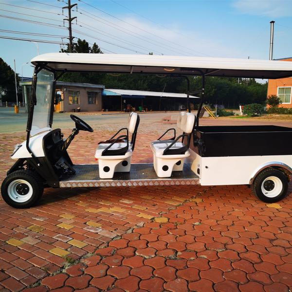 White LSV EV Utility Cargo Golf Cart Vehicle 4 Seater For Farm Garden