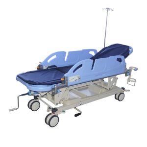 Medical Folding Adjustable Ambulance Patient Transfer Emergency Bed Hospital