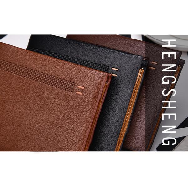 Custom Logo Leather Wallet for Men Designer Luxury Slim Clamshell Carteras Billeteras