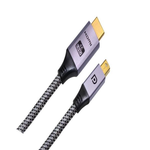 4k Nylon Braided Mini Displayport 1.2 To Hdmi Gold Plated