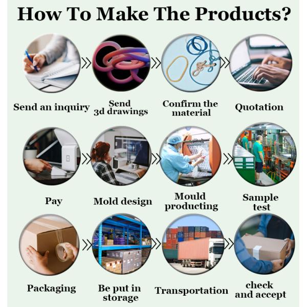 20-90 Shore Oil O Rings Seal KTW WRAS Silicone Rubber O Ring