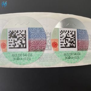 Custom Holographic Label Offset Printed Permanent Adhesive Glossy/Matt Finish