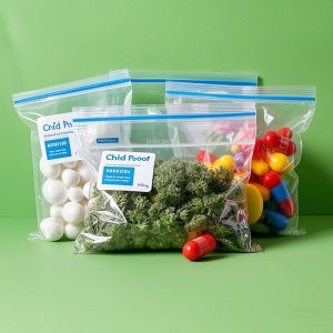 Child Proof Ziplock Bags - Child Resistant & Reusable Storage Pouches for