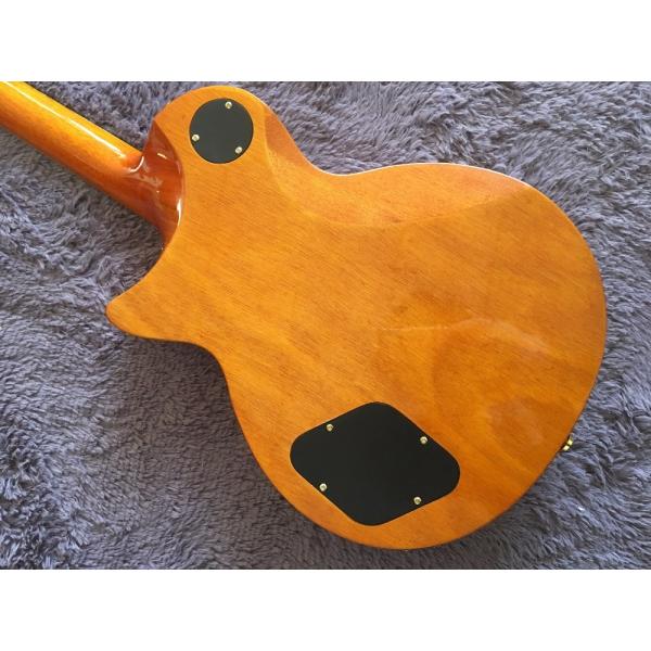 LP custom guitar tobacco sunburst quilted maple body Back contour and neck joint contour Ebony fingerboard custom guitar