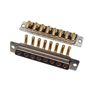 China High Power 8w8 Female Right Angle Dip Type Connector Full Gold Plated on sale